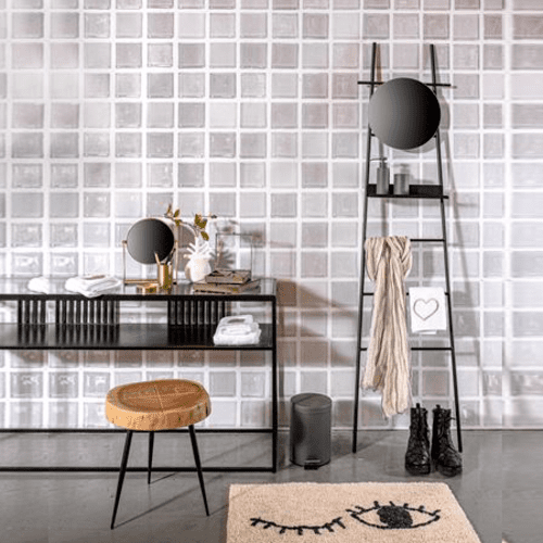 סולם משולב מראה ומדף בג' 180/46 ס"מ