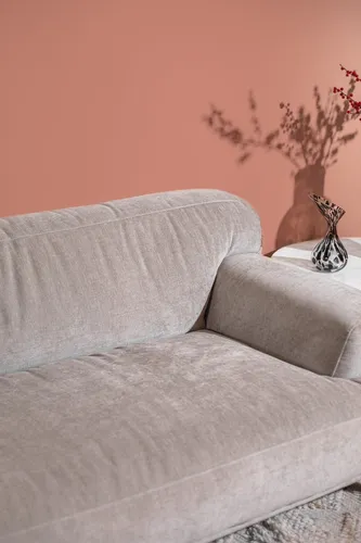 ספה פיבי לייט גריי 260 סמ