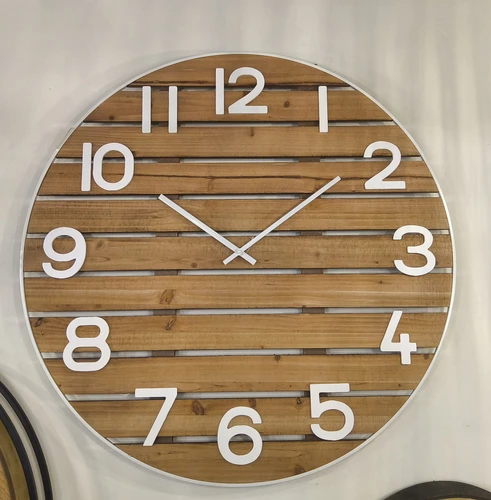 שעון קיר איירון ווד 80 ס"מ