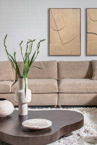 שולחן סלון אמורפי וולנאט