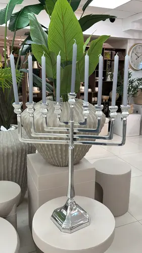 חנוכייה מלכותית סילבר BRASS