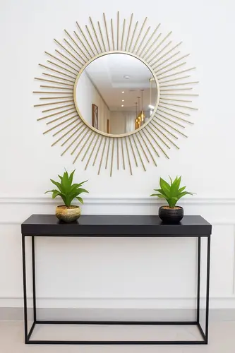 עציץ נוי מלאכותי זהב