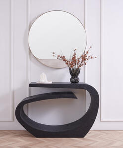 קונסולה מתכת אלומה שחורה