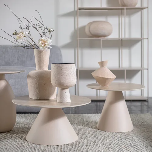 שולחן עגול ספין סטון