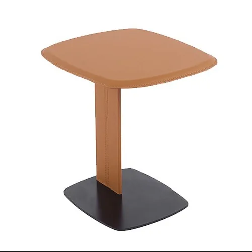 שולחן צד PU שוקולד