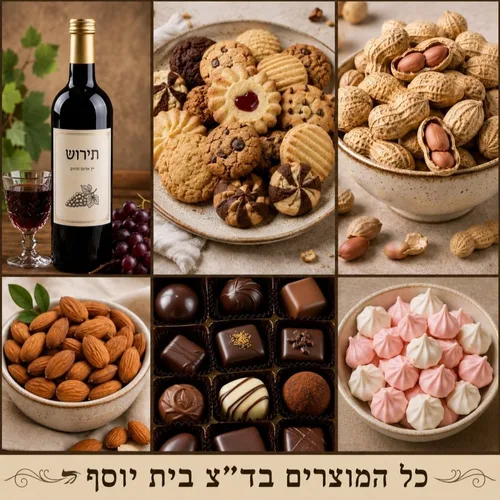 מארז 'סעודת אמנים' מהודר לעד 10 אנשים  – כולל כיבוד מלא לברכות + דף ברכות מעוצב