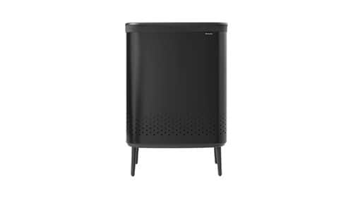 סל כביסה מחולק 45+45 ליטר , שחור מט Brabantia