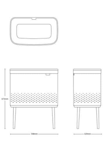 סל כביסה 60 ליטר , שחור מט Brabantia.jpg 4
