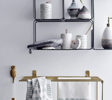 מדף דיספלי מטאל שחור 1