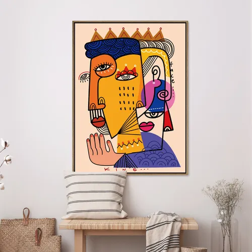הזוג המלכותי תמונת קטיפה לקיר