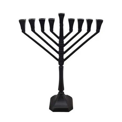 חנוכיית קנים בראס שחורה