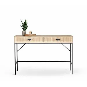 קונסולה שתי מגירות עץ ומתכת - מרבלה