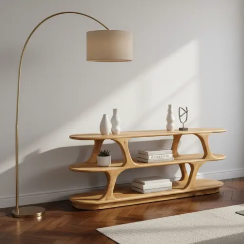 כוננית גל טבעי עץ מנגו