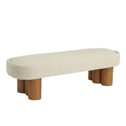 ספסל בוקלה רגלי עץ